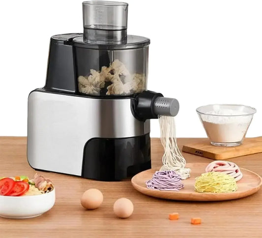 Machine à pâtes, 1,5 L, 450 W, machine à nouilles, Pétrissage De La Pâte Et Pressage De La Pâte 2 en 1, Tasse à Farine De 1,5 L