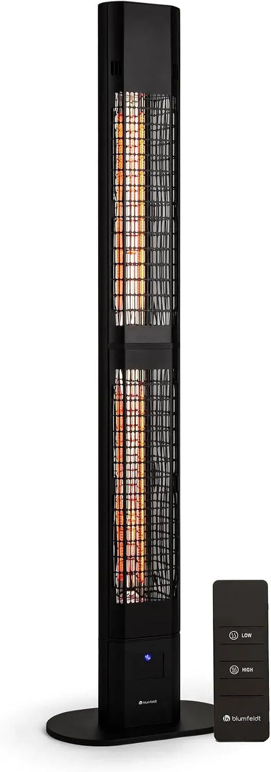 Klarstein Radiateur électrique, 3000 W, extérieur, IP54 Outdoor, Appareil sur Pied avec télécommande