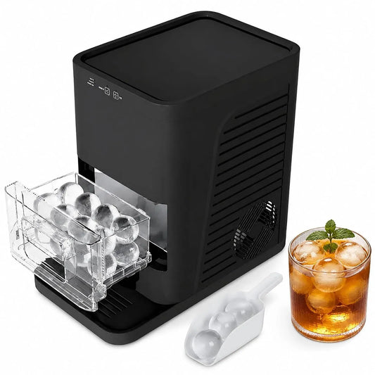 Machine à glaçons, 1,2 L, noir, fabrique à glaçons, Machine à glace, Machine à glaçons de comptoir de 2 po avec autonettoyage automatique