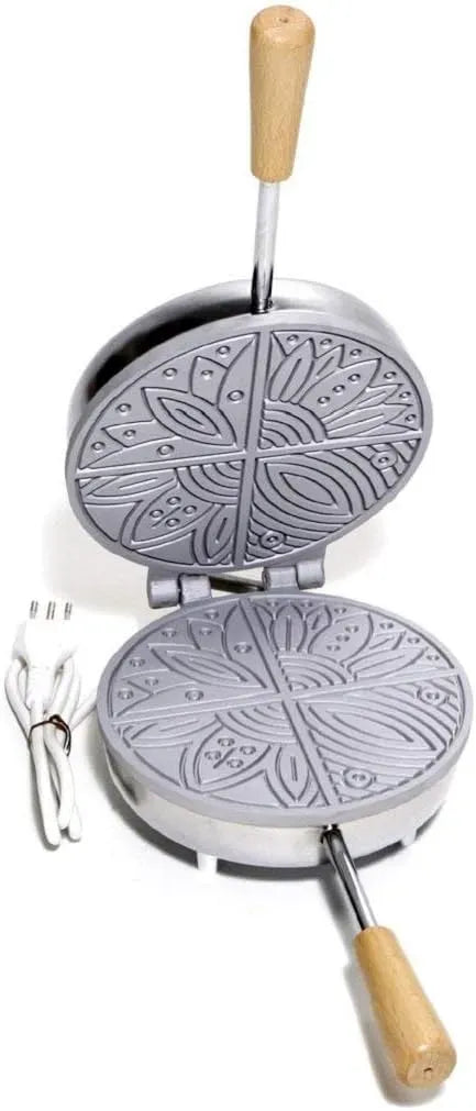 Fer à pizza électrique en aluminium ferratelle néole à éventail mince Abruzzes